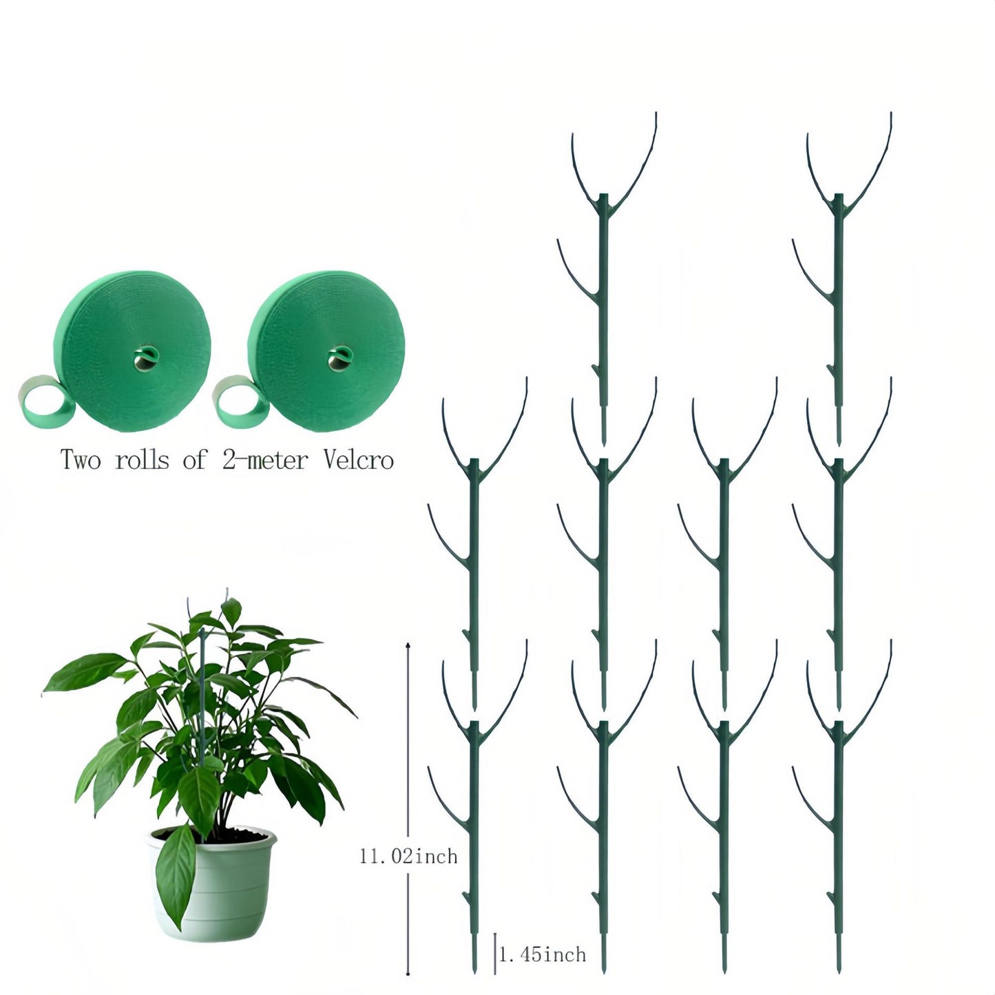 10 Plastic Twigs