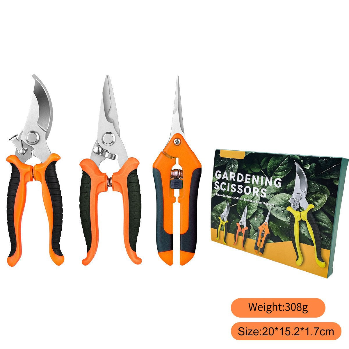 3-piece set gardening scissors