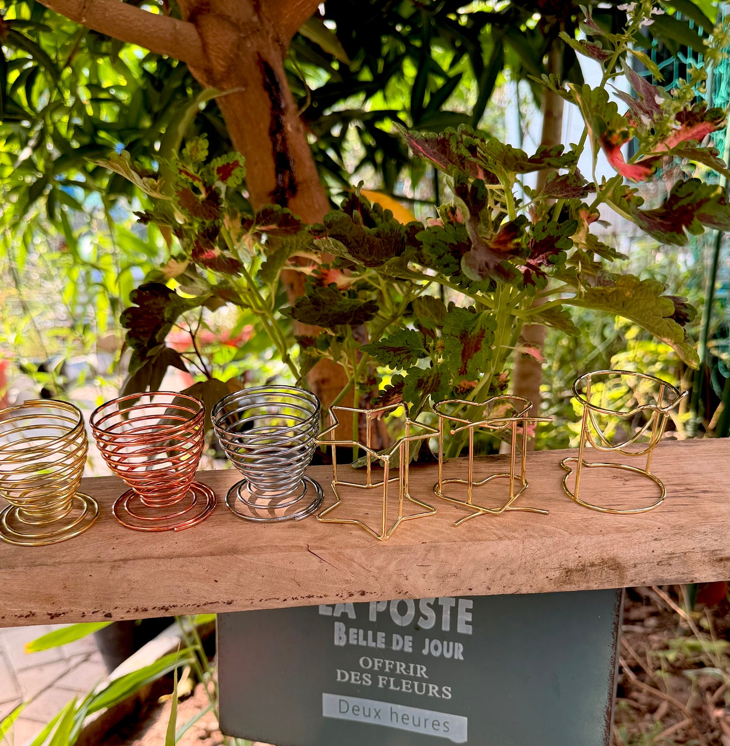 Metal display stand for airplants