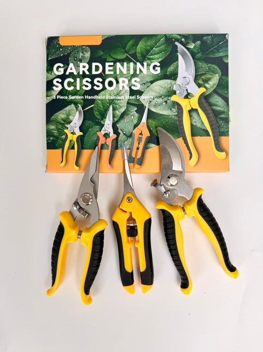 3-piece set gardening scissors