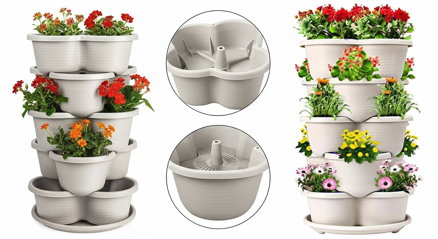 5-tier, Three-petal Planter