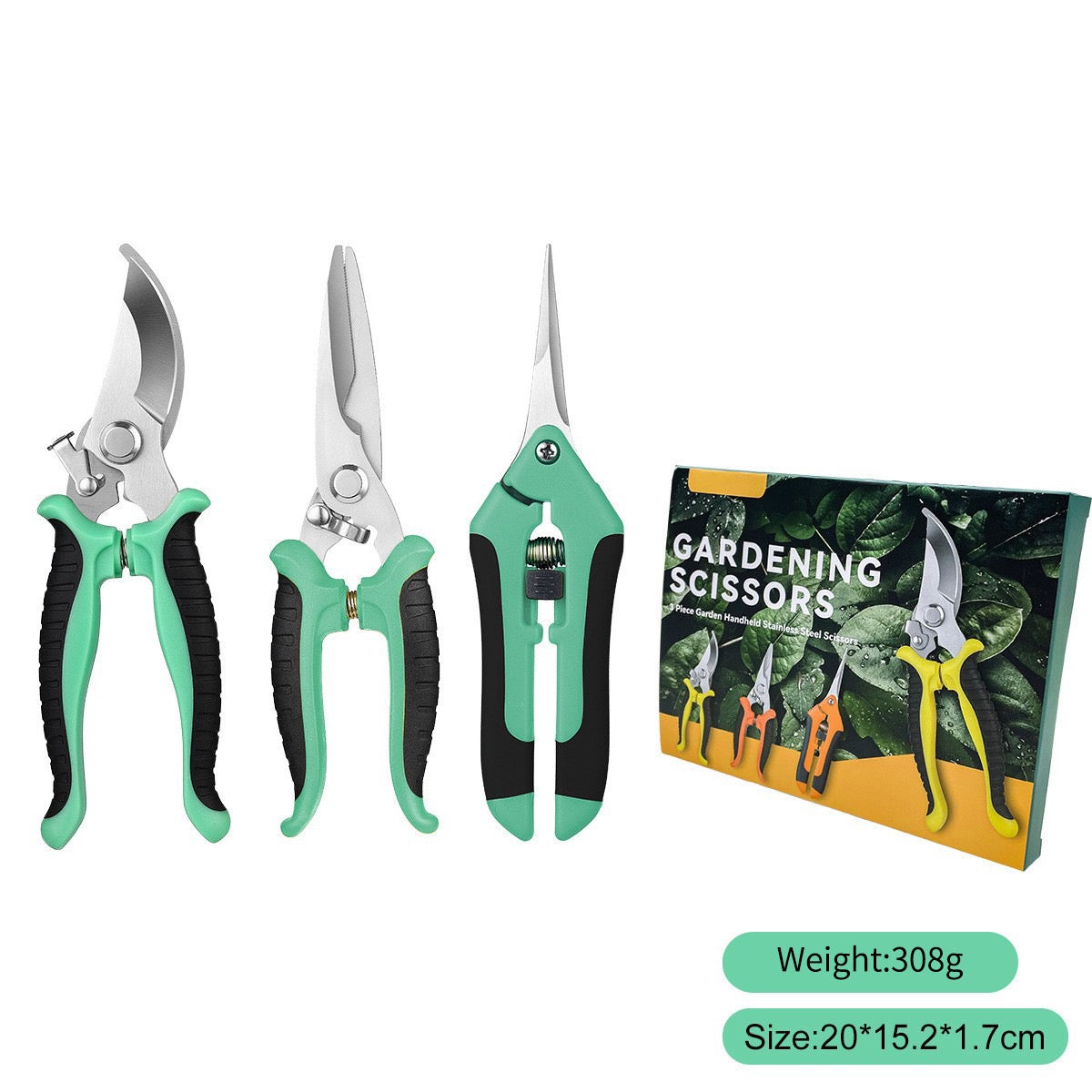 3-piece set gardening scissors