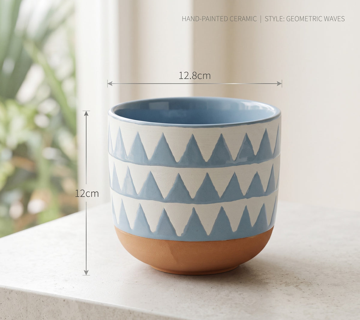 Geometric Waves Cache pot