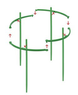 Splicable flower bracket/support ring (2 Layers)