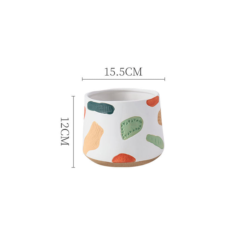 Hand Painted Pot