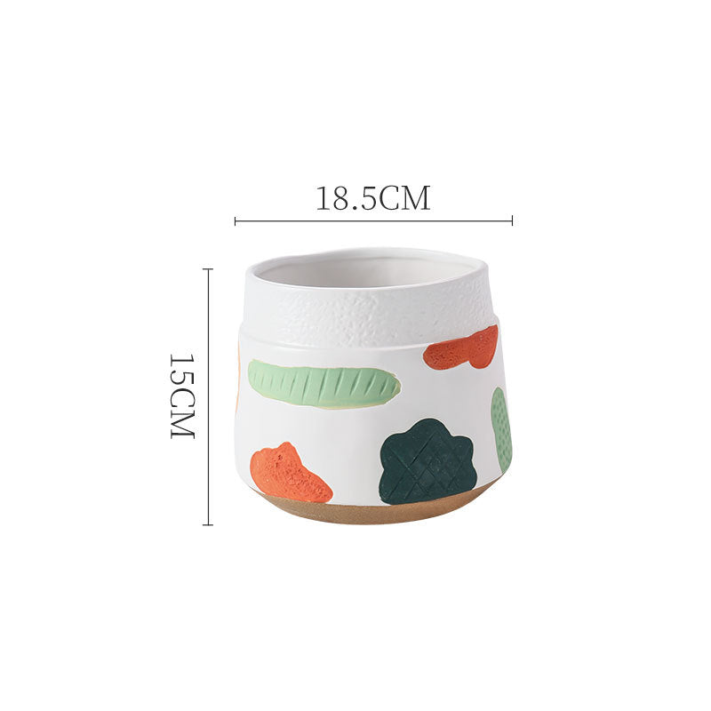 Hand Painted Pot