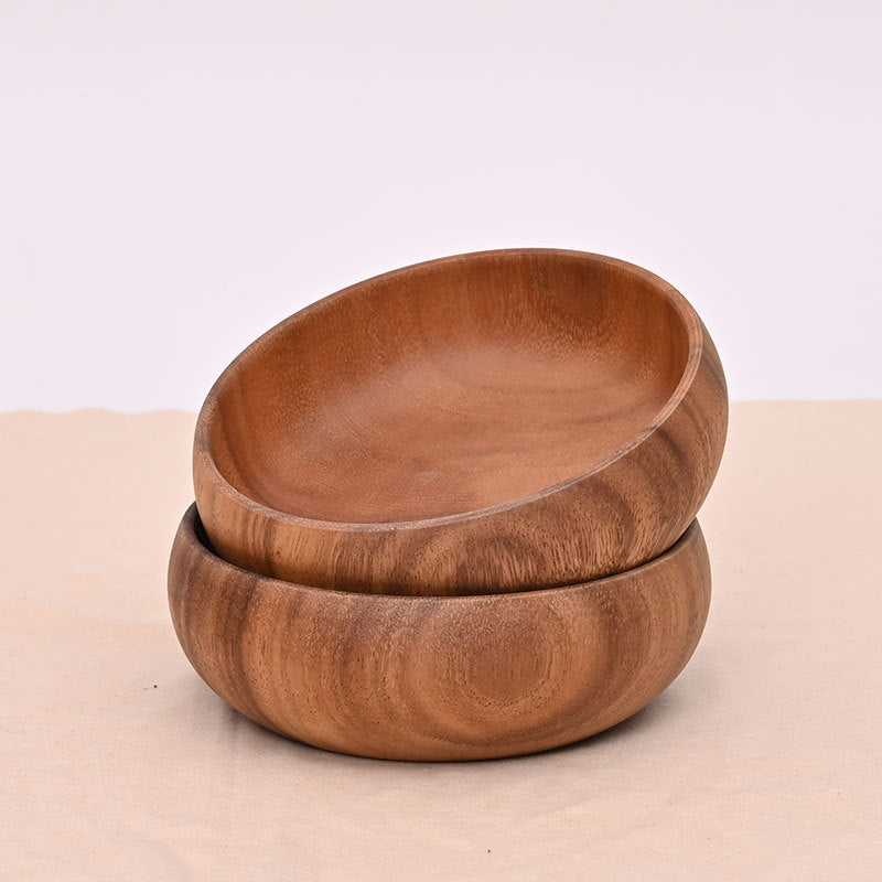 Acacia Wooden Bowl without Lid (One piece Mold)